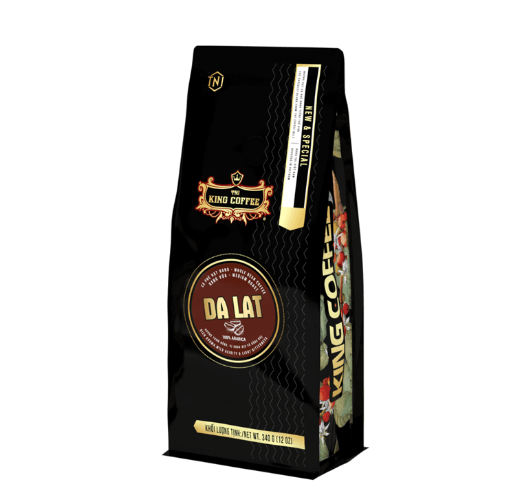 KING COFFEE Da Lat Whole Bean Coffee 340g (E/V)