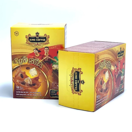 Combo Mass 4 - Băng keo giấy ( 02 Hộp - King coffee 3in1 café sữa hộp 10 sachet )