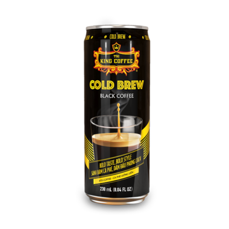 KING COFFEE Cold Brew black RTD coffee - Can 238ml (E/E)