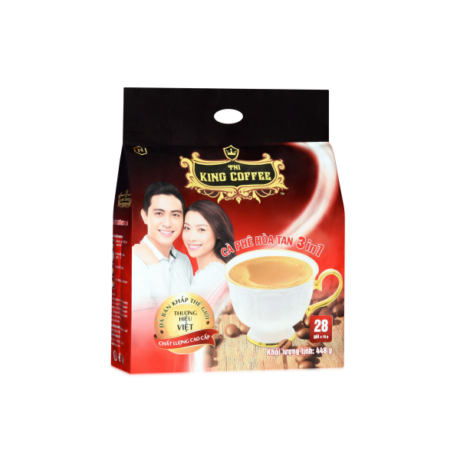 King coffee 3in1 instant - Túi 28 sachets x16gr (V/V)