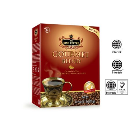 King coffee Gourmet Blend- Box 500gr + 1 Goldish Filter (EV)