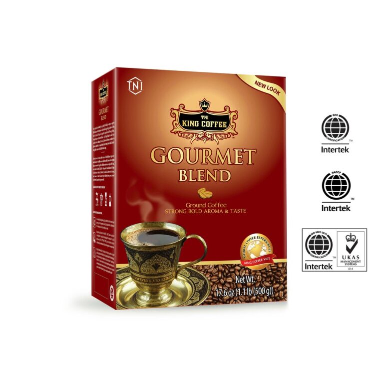 King coffee Gourmet Blend- Box 500gr + 1 Goldish Filter (EV)