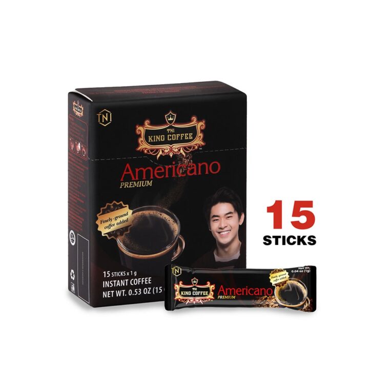 King coffee instant Americano Premium - Hộp 15 sticks x 1gr (V/V)